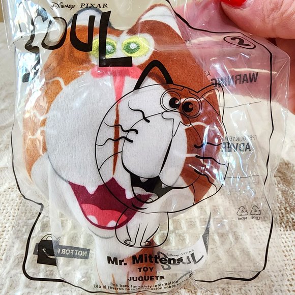 Disney Pixar Soul MR. MITTENS CAT Plush #2 - NEW McDonalds 2020 Happy Meal Toy - Picture 3 of 3